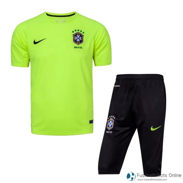 Brasilien Training Shirts Set Komplett 2017 Grün Fussballtrikots Günstig